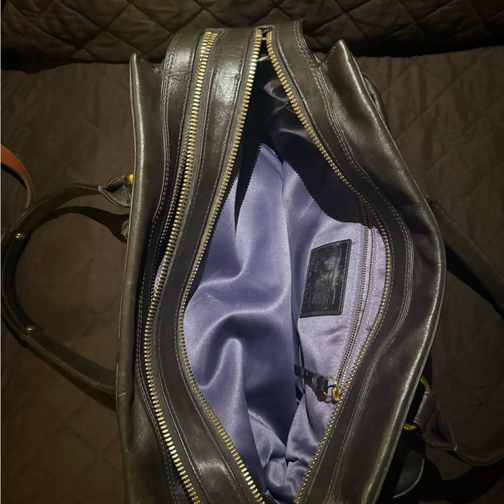 Coach Black Leather Shoulder Bag - Picture 9 of 13